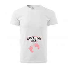 ZSONA DEKOR Póló Hamarosan jövök! Lány mintával - Fehér S méretben egyedi ajándék