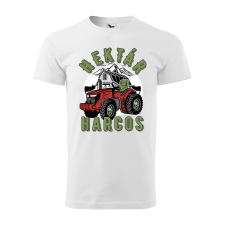 ZSONA DEKOR Póló Hektár harcos mintával - Fehér M méretben egyedi ajándék