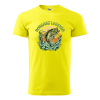 ZSONA DEKOR Póló Horgász legenda mintával - Sárga XL méretben