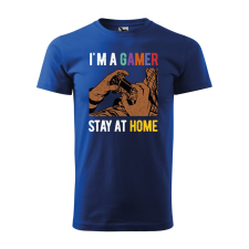 ZSONA DEKOR Póló I am a gamer mintával - Kék M méretben egyedi ajándék