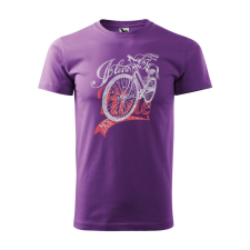ZSONA DEKOR Póló I love to my bike mintával - Lila XXL méretben egyedi ajándék
