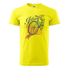 ZSONA DEKOR Póló I love to my bike mintával - Sárga XL méretben egyedi ajándék