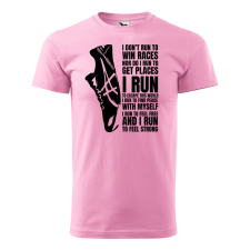 ZSONA DEKOR Póló I run mintával - Rózsaszín XXL méretben egyedi ajándék