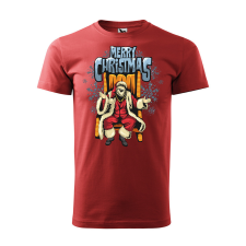ZSONA DEKOR Póló Merry christmas mintával - Terrakotta S méretben egyedi ajándék