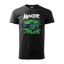ZSONA DEKOR Póló Monster truck mintával - Fekete M méretben egyedi ajándék