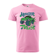ZSONA DEKOR Póló Monster truck mintával - Rózsaszín S méretben egyedi ajándék