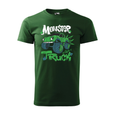 ZSONA DEKOR Póló Monster truck mintával - Zöld XL méretben egyedi ajándék