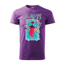 ZSONA DEKOR Póló Play mintával - Lila S méretben egyedi ajándék