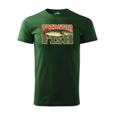 ZSONA DEKOR Póló Predator fish mintával - Zöld XL méretben egyedi ajándék
