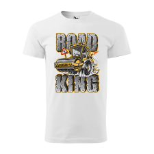 ZSONA DEKOR Póló Road king mintával - Fehér L méretben egyedi ajándék