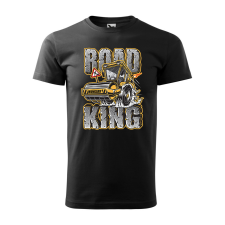 ZSONA DEKOR Póló Road king mintával - Fekete M méretben egyedi ajándék