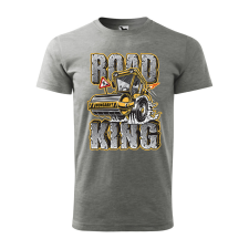 ZSONA DEKOR Póló Road king mintával - Szürke XL méretben egyedi ajándék