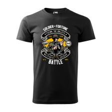 ZSONA DEKOR Póló Soldier mintával - Fekete XL méretben egyedi ajándék