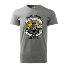 ZSONA DEKOR Póló Soldier mintával - Szürke S méretben egyedi ajándék