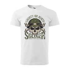 ZSONA DEKOR Póló Solider mintával - Fehér S méretben egyedi ajándék