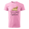 ZSONA DEKOR Póló Spániel mintával - Rózsaszín S méretben