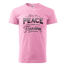ZSONA DEKOR Póló Stand for peace mintával - Rózsaszín XL méretben egyedi ajándék