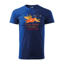 ZSONA DEKOR Póló Tacsi nélkül nincs igazi Karácsony mintával - Kék XXXL méretben egyedi ajándék