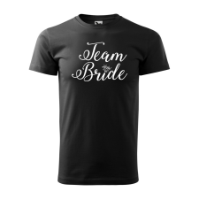 ZSONA DEKOR Póló Team bride mintával - Fekete L méretben v5 egyedi ajándék
