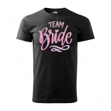 ZSONA DEKOR Póló Team bride mintával - Fekete S méretben v2 egyedi ajándék