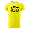 ZSONA DEKOR Póló Team bride mintával - Sárga XXXL méretben v4