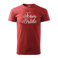 ZSONA DEKOR Póló Team bride mintával - Terrakotta XXXL méretben v5 egyedi ajándék