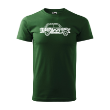 ZSONA DEKOR Póló Trabant mintával - Zöld XL méretben egyedi ajándék