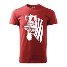 ZSONA DEKOR Póló Zebra mintával - Terrakotta S méretben egyedi ajándék