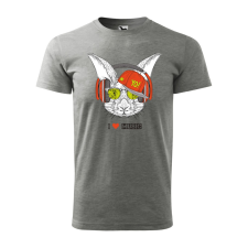 ZSONA DEKOR Póló Zenét hallgató nyúl mintával - Szürke XL méretben egyedi ajándék