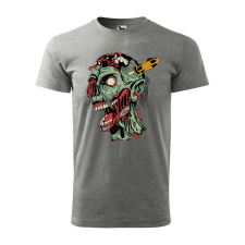 ZSONA DEKOR Póló Zombi mintával - Szürke S méretben egyedi ajándék