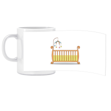 ZSONA DEKOR Porcelán bögre Ovis jellel Babaágy mintával bögrék, csészék