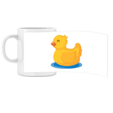 ZSONA DEKOR Porcelán bögre Ovis jellel Kiskacsa mintával bögrék, csészék