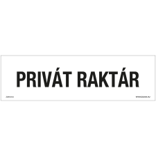 ZSONA DEKOR Privát raktár Műanyag tábla 250x80 mm információs címke