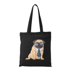 ZSONA DEKOR Pug Dog - Bevásárló táska fekete