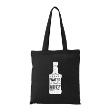 ZSONA DEKOR Save water drink whiskey - Bevásárló táska fekete kézitáska és bőrönd