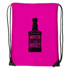 ZSONA DEKOR Save water drink whiskey - Sport táska magenta