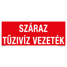 ZSONA DEKOR Száraz tűzivíz vezeték Utánvilágító műanyag tábla 250x100 mm információs címke
