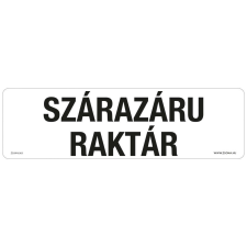 ZSONA DEKOR Szárazáru raktár Öntapadós matrica 250x80 mm információs címke