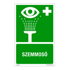 ZSONA DEKOR Szemmosó Alumínium tábla 160x250 mm információs címke