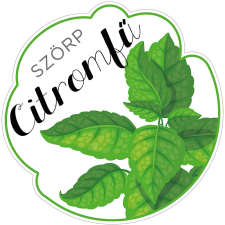 ZSONA DEKOR Szörp cimke Citromfű 5 db/csomag információs címke