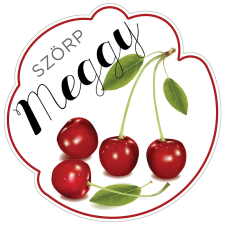 ZSONA DEKOR Szörp cimke Meggy 5 db/csomag információs címke