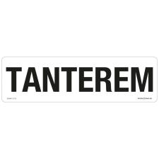 ZSONA DEKOR Tanterem Öntapadós matrica 250x80 mm információs címke