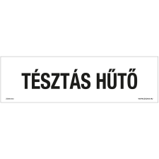 ZSONA DEKOR Tésztás hűtő Műanyag tábla 250x80 mm információs címke