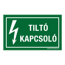 ZSONA DEKOR Tiltó kapcsoló Öntapadós matrica csomag 100x60 mm 5db/csomag információs címke
