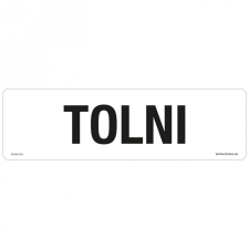 ZSONA DEKOR Tolni Műanyag tábla 250x80 mm információs címke
