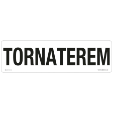 ZSONA DEKOR Tornaterem Öntapadós matrica 250x80 mm információs címke