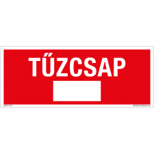 ZSONA DEKOR Tűzcsap Műanyag tábla 250x100 mm információs címke