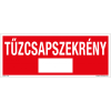 ZSONA DEKOR Tűzcsapszekrény Utánvilágító műanyag tábla 250x100 mm