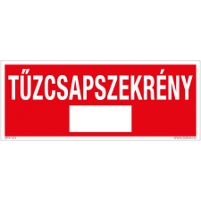 ZSONA DEKOR Tűzcsapszekrény Utánvilágító műanyag tábla 250x100 mm információs címke