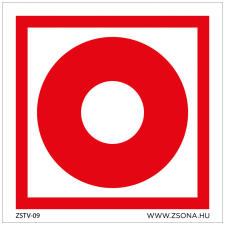 ZSONA DEKOR Tűzjelző Műanyag tábla 150x150 mm információs címke